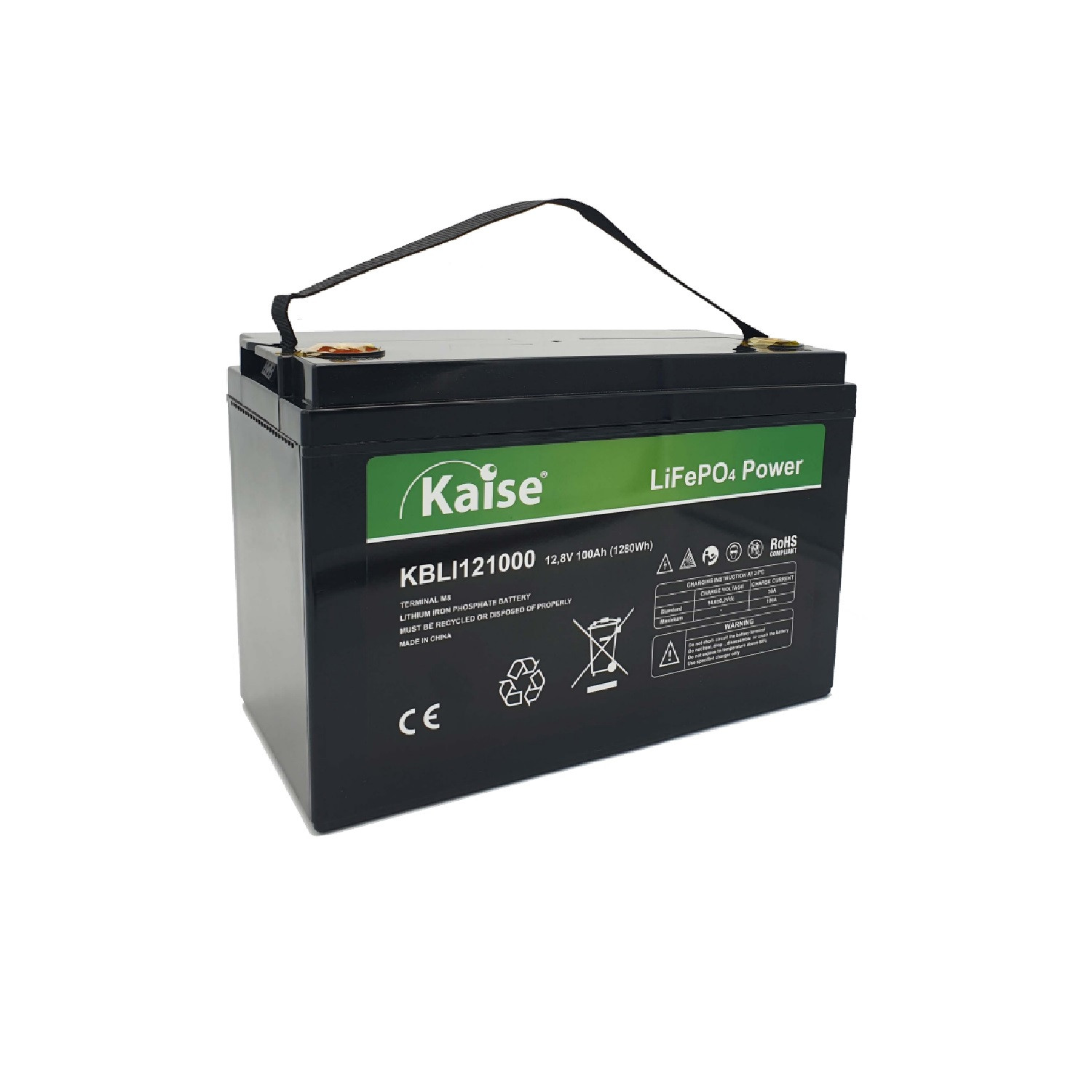 Producto de Batería de Litio 12V 100Ah 1.28kWh KAISE KBLI121000