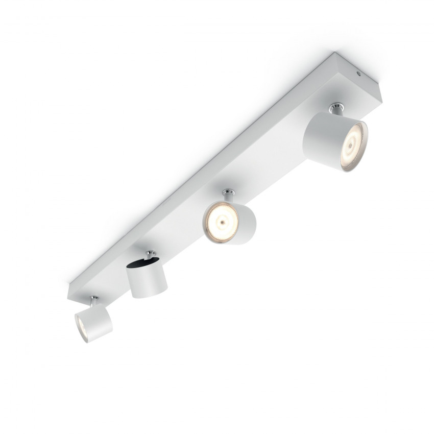 Producto de Lámpara de Techo LED Regulable WarmGlow 4 Focos 4x4.5W PHILIPS Star