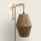 Lámpara de Pared Madera y Cuerda Ikal