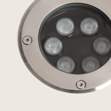 Foco Exterior LED 18W Solid Empotrable Suelo Inox - efectoLED