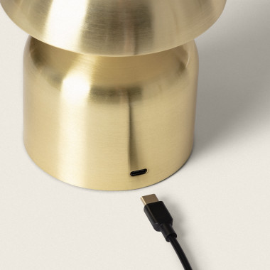 Lámpara de mesa recargable USB LED Lil 3W con base en acabado
