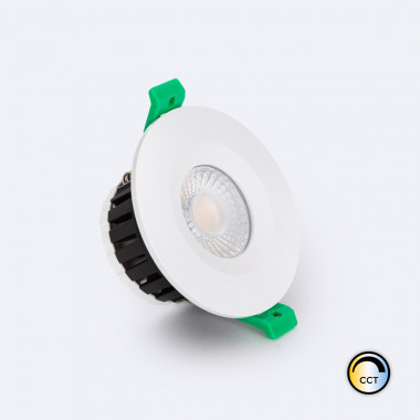 Downlight LED 5-8W Ignífugo Circular 4CCT (Neutro-Frío) Regulable IP65 Corte Ø65 mm