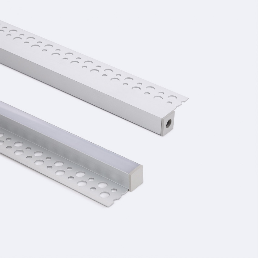 Producto de Perfil Aluminio Integración en Escayola/Pladur para Tiras LED hasta 8 mm