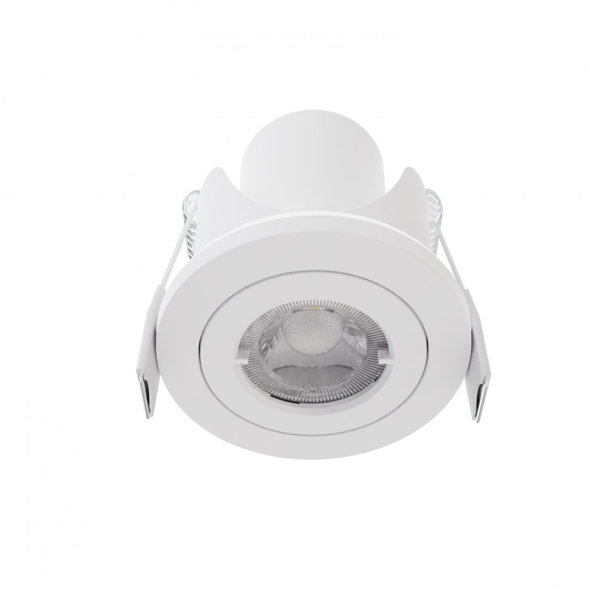 Produto de Foco Downlight LED 6.5W Direcionável Circular Branco IP65 Corte Ø68 mm