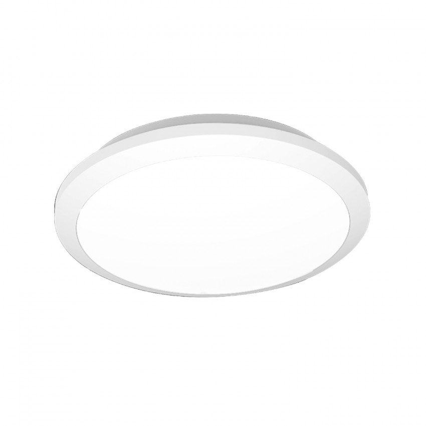 Producto de Plafón LED para Exterior 12.5-18.5W CCT Circular con Detector de Movimiento Radar y Luz de Emergencia  Ø300 mm