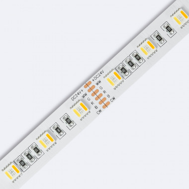 Producto de Tira LED RGBWW 24V DC 60LED/m 5m IP20 Ancho 12mm Corte cada 10cm
