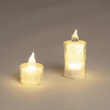 Pack de 3 Velas LED Cera Natural - efectoLED