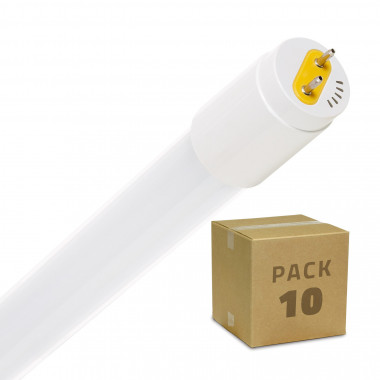 Produto de Pack Tubos LED T8 de Vidro 60 cm Conexão Uni-Lateral 9W 110lm/W (10 un)