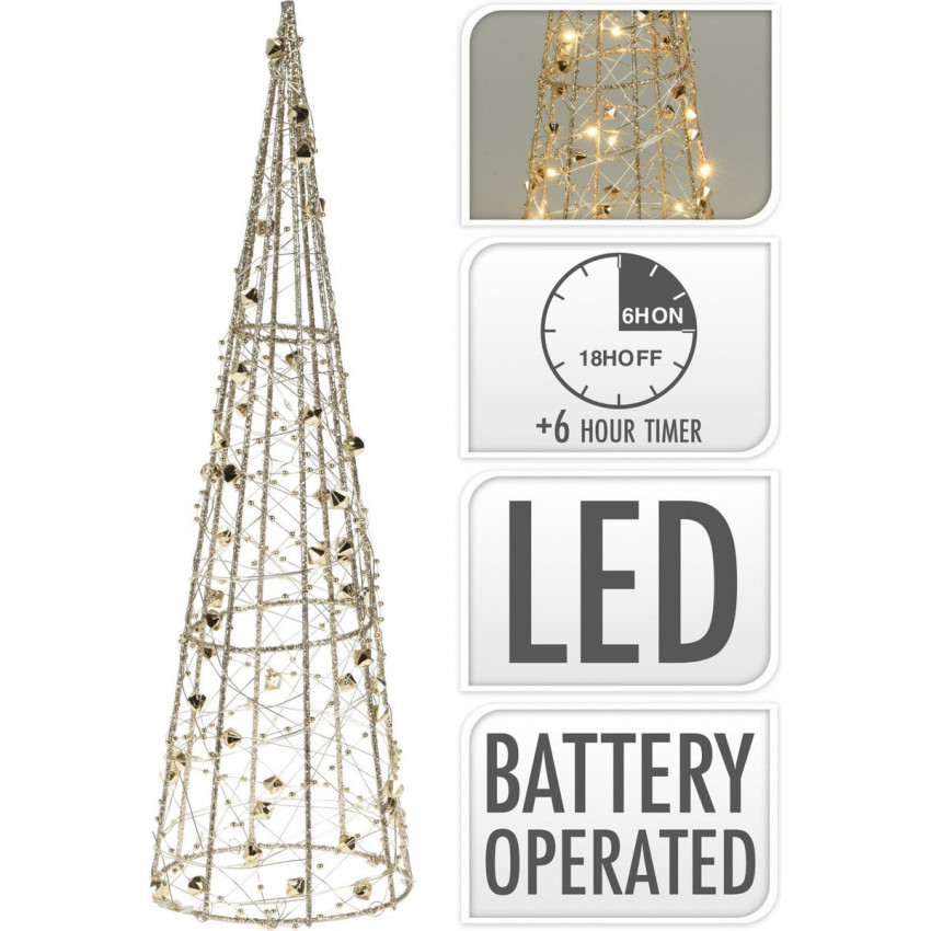 Produto de Árvore de Natal LED com Bateria 60 cm Gylden 