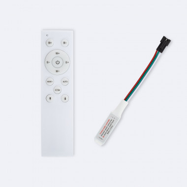 Controlador Regulador LED Monocolor Digital 12-24V DC con Mando RF