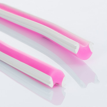 Product Bobina Cuerpo de Silicona Rosa para Neón LED 100 LED/m 100m Semicircular Flat Ancho 6mm Freecut