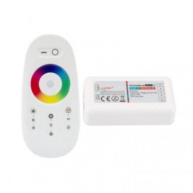 Controlador Táctil LED RGB 12/24V, Dimmer por Controle Remoto RF