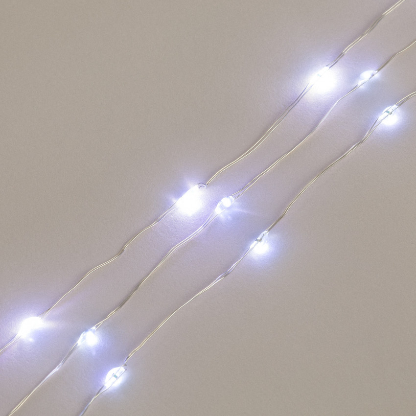 Producto de Guirnalda Exterior LED Transparente Blanco Frío 6m