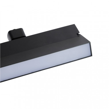 Produto de Foco Carril Linear LED Monofásico 24W Regulável TRIAC CCT Selecionável No Flicker Elegant Preto