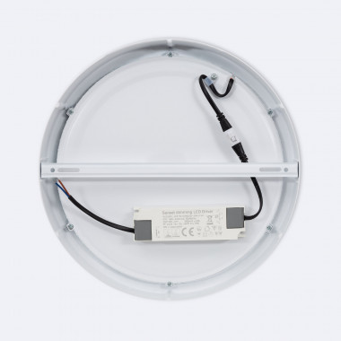 Produto de Plafon LED 24W Circular de Alumínio Ø300 mm Regulável Dim To Warm 