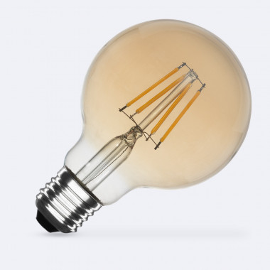 Bombilla Filamento LED E27 6W 720 lm G80 Gold
