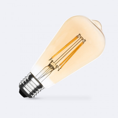 Bombilla Filamento LED E27 8W 1055 lm Regulable ST64 Gold