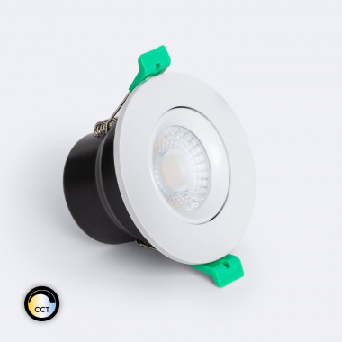 Downlight LED 5-8W  Ignífugo Circular 4CCT Regulable IP65 Corte Ø65 mm Solid Design Ajustable