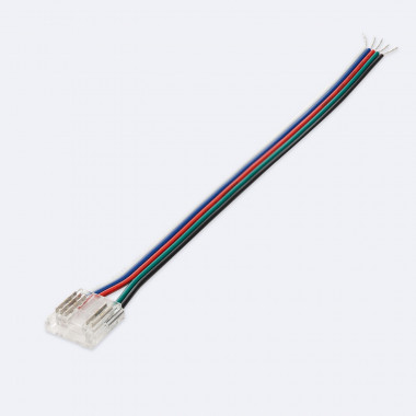 Conector Hipopótamo com cabo para Fita LED RGBW 24V DC COB IP20 Largura 12mm