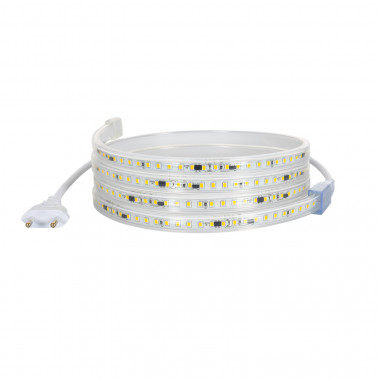 Fita LED Regulável 220V SMD2835 Auto-retificada 120 LED/m Largura 12 mm IP65 Corte à Medida a cada 10 cm