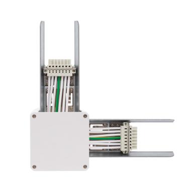 Conector Tipo L para Barra Lineal LED Trunking