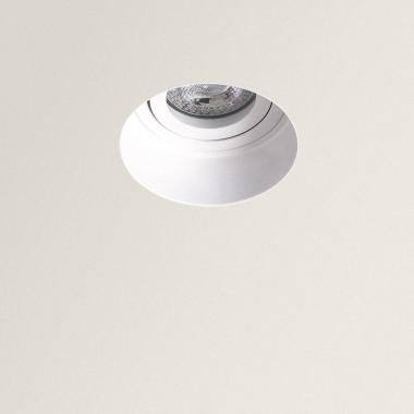 Aro Downlight Integración Escayola/Pladur Circular para Bombilla LED GU10 Corte Ø 80 mm Trimless
