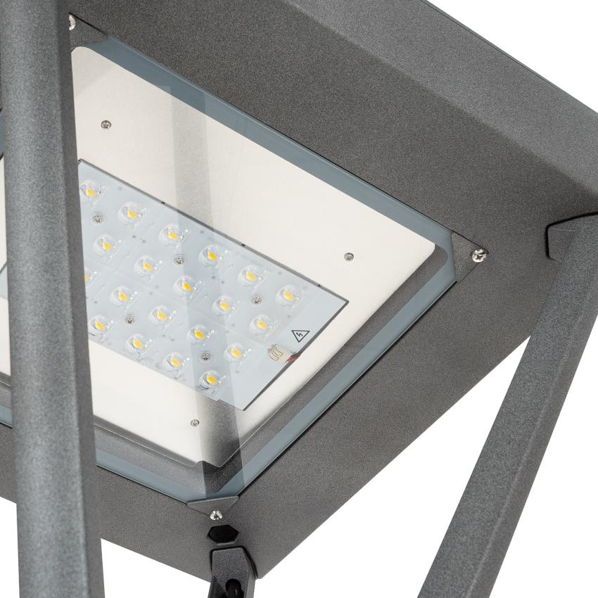 Produto de Luminária LED 40W Aventino Square LUMILEDS PHILIPS Xitanium Programável 5 Steps Iluminação Pública    
