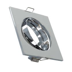 Product Aro Downlight Cuadrado Basculante para Bombilla LED GU10 / GU5.3 Corte Ø 72 mm