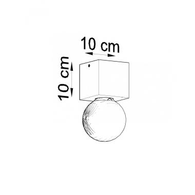 Aplique de Teto Ariz Cimento SOLLUX