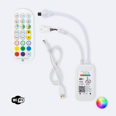 Controlador Regulador Tuya WiFi Tira LED RGB Digital SPI 5V DC Com Comando IR RGB