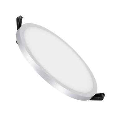 Placa LED 16W Circular Slim Surface LIFUD Gris Corte Ø135 mm