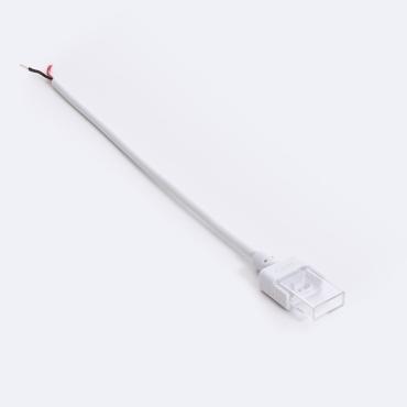 Product Conector Hipopótamo con Cable para Tira LED Autorectificada 220V AC COB Silicone FLEX Ancho 10mm Monocolor