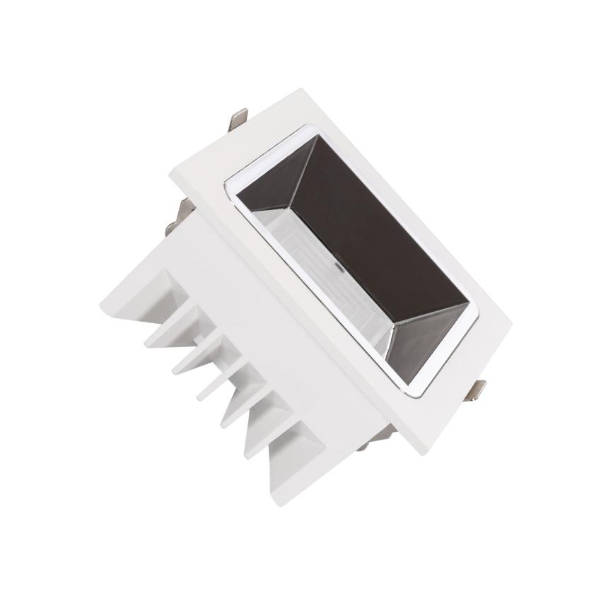 Produto de Foco Downlight LED 10W Quadrado (UGR15) LuxPremium CRI90 LIFUD Corte 100x100 mm