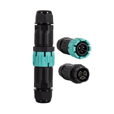 Conector de Cable Estanco Conexión Macho Hembra 3 Pines 0.5-2.5mm² IP68