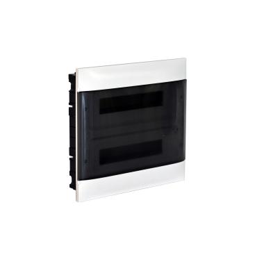 Caja de Empotrar Practibox S para Tabiques Prefabricados Puerta Transparente 2x18 Módulos LEGRAND 137077