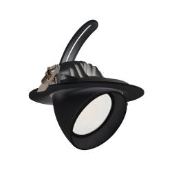 Product Downlight LED 38W Circular Direccionable OSRAM 120 lm/W LIFUD Corte Ø 170 mm Negro