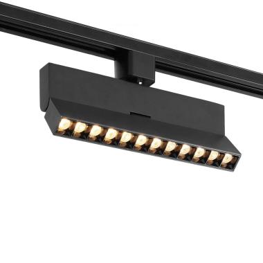 Foco Carril Lineal LED Trifásico 12W Regulable CCT Seleccionable No Flicker Elegant Optic Negro