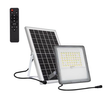 Foco Projetor LED Solar 10W 100lm/W IP65 com Controle Remoto Várias opções