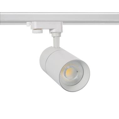 Foco LED Mallet Branco 20W Regulável para Carril Trifásico UGR 15