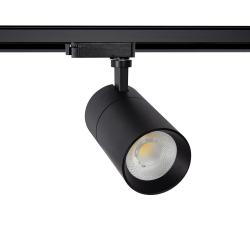 Product Foco Carril LED Monofásico 20W Regulable New Mallet Negro No Flicker UGR15