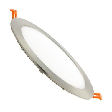 Placa LED 18W Circular SuperSlim Corte Ø 205 mm Silver