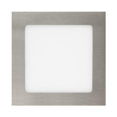 Produto de Placa LED Quadrada SuperSlim 12W Prata Corte 155x155 mm