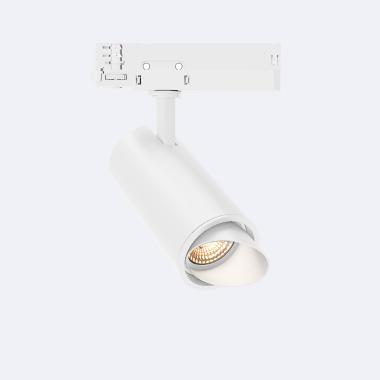 Foco Carril LED Trifásico 20W Fasano Cilíndrico Bisel Regulável Branco