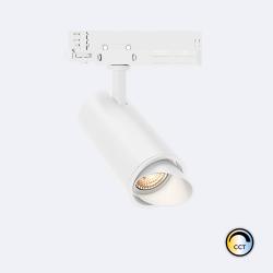 Product Foco Carril LED Trifásico 20W Fasano Cilíndrico Bisel CCT No Flicker Regulável Branco