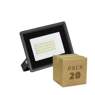 Caixa de 20 Focos Projectores LED Solid 20W 110lm/W Branco Frio IP65