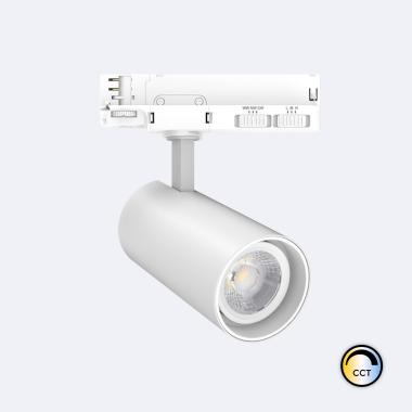 Foco Carril LED Trifásico 30W Fasano CCT Regulable Blanco