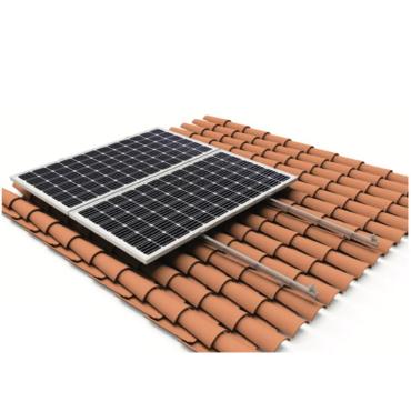 Estructura Coplanar para Painéis Solares Montagem em Telha Várias opções