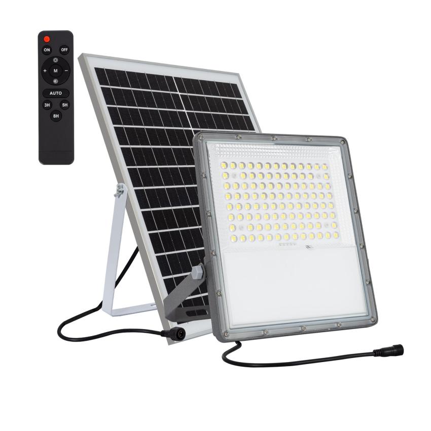Producto de Foco Proyector LED Solar 20W 100lm/W IP65 con Control Remoto