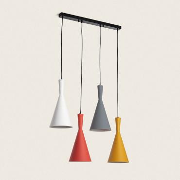 Candeeiro Suspenso de Metal Big Lennon Multicolorido