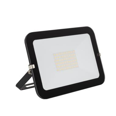 Foco Proyector LED 50W 120lm/W IP65 Slim Cristal Negro